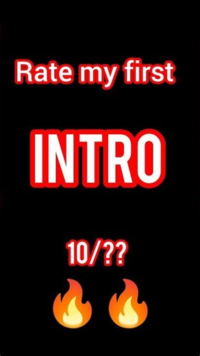 I Made a New INTRO for My YouTube Channel! / rate my first Intro 😎/How to make intro