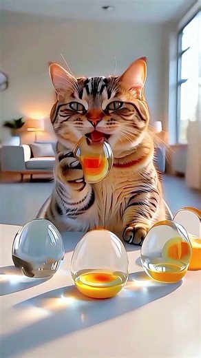 “Cute Cat Eats Boiled Egg 🥚 ASMR” #cat #cute #asmr