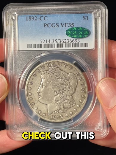 1892-CC Morgan Silver Dollar! This has sold, check out similar items on our eBay store! (link in bio) #coins #coin #coincollector #silver #gold