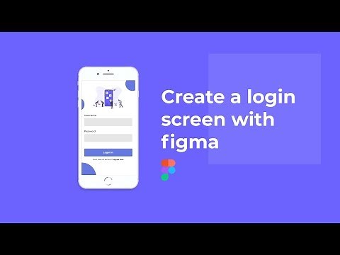How to create a login screen with figma