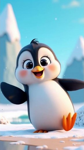 Cute Dancing Penguin 🐧❄️ | Fun Kids Cartoon Video | Happy Penguin Dance