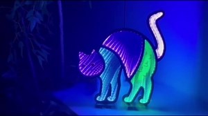 Special 3D LED Infinity Lights Flying Witch - Colorful Optical Illusion Night Light for Home Decor, Kids Room, Halloween, Seasonal Décor,Thanksgiving and Christmas Decorations