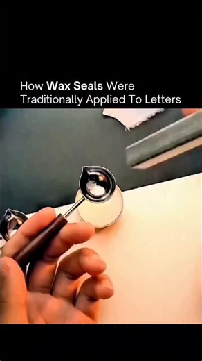 Business | News | Tech | Facts on Instagram: "Wax seals represent an ancient form of document security and "signature" authenticity, dating back to the Middle Ages when literacy was low and physical seals were legally binding. Traditional sealing wax is a blend of shellac, turpentine, and resin; unlike modern candle wax, this mixture is designed to be brittle, ensuring that any attempt to tamper with the letter would cause the seal to crack, providing immediate proof of a breach. When the metal