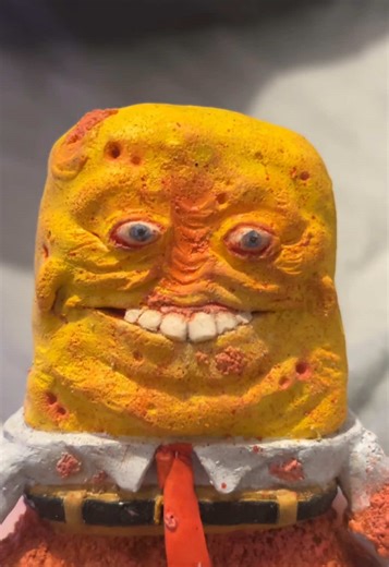 SpongeBob Chum Sculpture in Polymer Clay