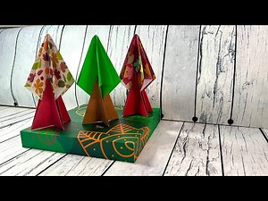 🍂Easy Origami Tree🌳for Autumn! Fun Paper Folding Tutorial🍂/DIY Fall Craft