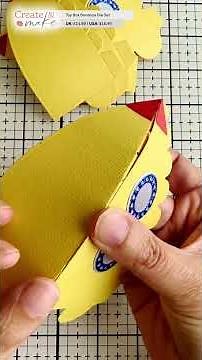 How to build a 3D Rocket Gift Box! 🚀✨ | Tonic Studios #papercraft #giftbox #diecutting