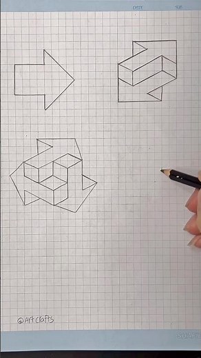 How to draw an 3D Arrow easily!😱🤔✍🏻#artscraft #drawing #shorts #satisfying #art #craft #arrow