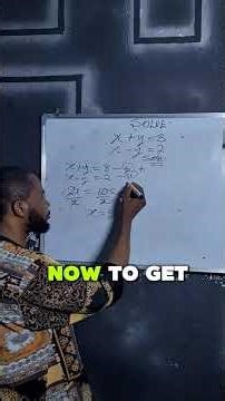 How to solve simultaneous equation using elimination ✅️👇 #maths #education