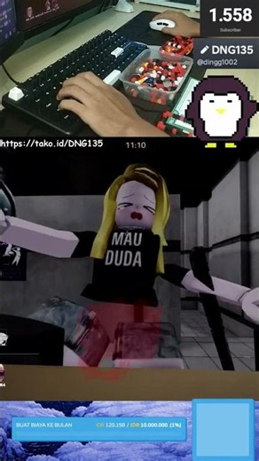 jadi pembunuh di Roblox #roblox #livestream