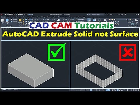 AutoCAD Extrude Solid not Surface