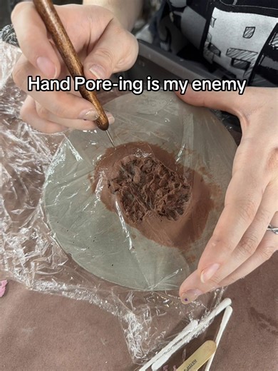 And only like 1/3 of the way done 😃#sculpting #sculpt #prosthetics #fakewound #sfx