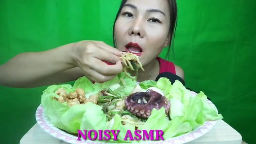 #ส้มตํา#asmr #asmreating #หนวดปลาหมึก #สาหร่ายพวงองุ่น ติดตามต่อได้ียูปช่อง NOISY ASMR