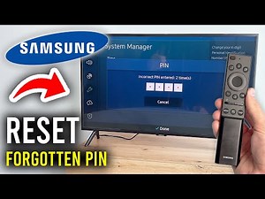 How To Reset Forgotten Pin On Samsung Smart TV - Step By Step