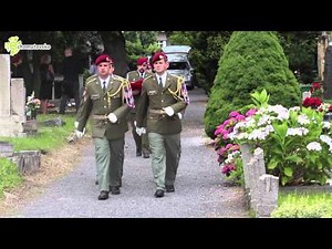 video Chomutov vojenský pohřeb padlého vojáka