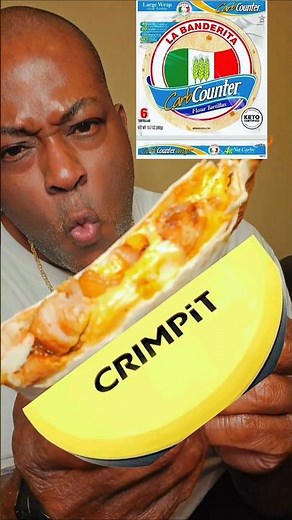 Crimpit Low Carb Keto Friendly Grilled Chicken & Cheese Wrap La Banderita Carb Counter Tortillas