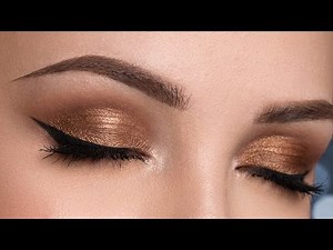 EASY Bronze Smokey Eyes - NO FALSE LASHES | Makeup Tutorial