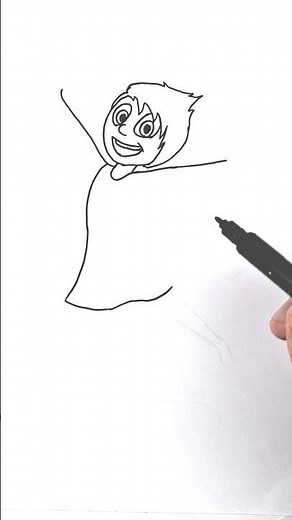 How To Draw Joy From Inside Out | Easy For Kids And Toddlers Step By Step