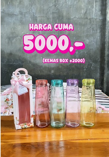 Ide Souvenir Tumbler Kaca Bening untuk Pernikahan