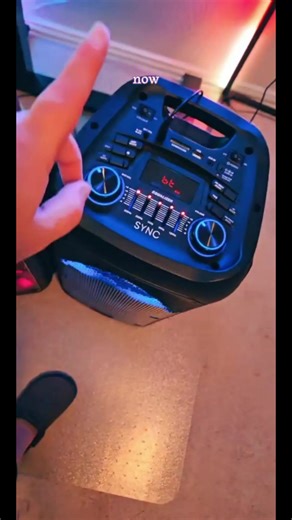 Nova Portable Rechargeable Karaoke Bluetooth Speaker by Fuzix – Dual Wireless Microphones, Dynamic LED Lights, FM Radio, USB, Micro SD with Remote Audio Card Remote Control