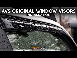 How To Install AVS Original Window Visors | Toyota 4Runner