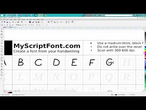 Corel Draw Tips & Tricks Make your own font