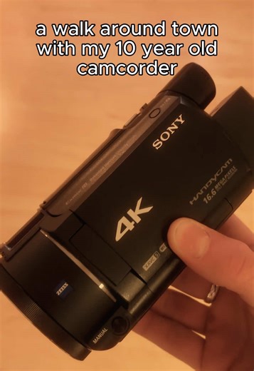 me and my camcorder ✨🤩 . SONY FDR-AX53 📹 . #sonyfdrax53 #camcorder #digitalcamera #vintagecamera #sony