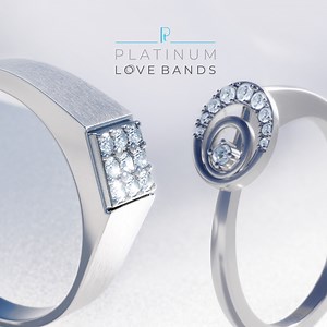 5.6K reactions | These Platinum Love Bands, with their interlocking...