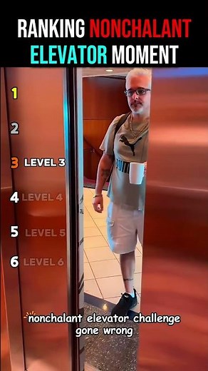 Ranking the Best Nonchalant Elevator Moments #ranking #shorts #funny