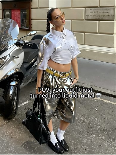 Transform Your Outfit with Liquid Metal Effect