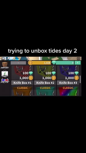 Unboxing Tides in Murder Mystery 2 - Day 2
