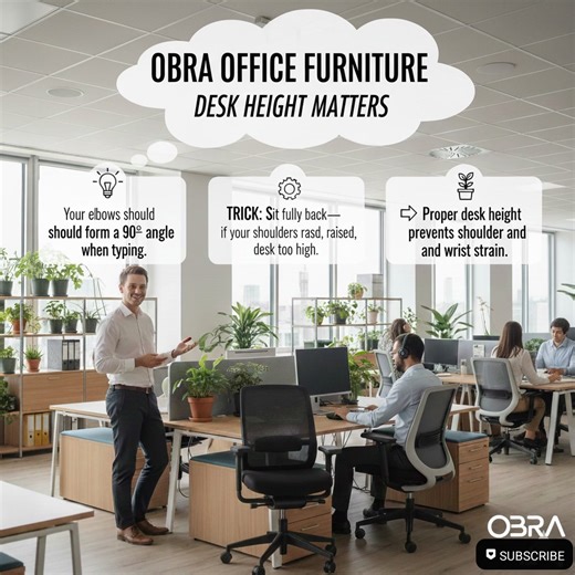 𝐁𝐚𝐜𝐤 𝐏𝐚𝐢𝐧 𝐚𝐭 𝐖𝐨𝐫𝐤? 𝐘𝐨𝐮𝐫 𝐃𝐞𝐬𝐤 𝐌𝐢𝐠𝐡𝐭 𝐁𝐞 𝐭𝐡𝐞 𝐏𝐫𝐨𝐛𝐥𝐞𝐦 😖 It’s not just your chair—desk height plays a big role in comfort and posture. A proper desk setup improves ergonomics and protects your health every workday. 🪑 Explore Products: facebook.com/obraofficefurniture 💬 Message Us: bit.ly/4aGCilqFbMessenger 📞 Viber/WhatsApp: 63 915 743 9188 📧 obrafurniture@gmail.com 🛒 Product Catalog: https://bit.ly/obra-product #OfficeFurniturePH #OfficeTablePH #OfficeDesk