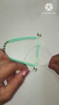 Bracelet clasp with flat knot #jewelry #tutorial #weavers #bracelets #diy