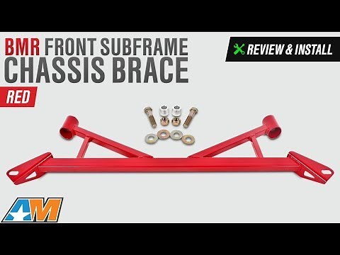 2015-2017 Mustang (GT, EcoBoost) BMR Front Subframe Chassis Brace - Red Review & Install