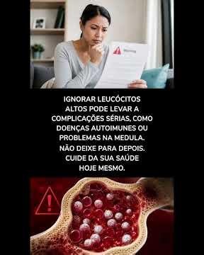 LEUCÓCITOS ALTOS #Saude #Medicina #LeucocitosAltos #Telemedicina #SaudeOnline
