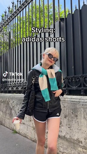 Styling Adidas shorts in 3 different ways #fashiontiktok #stylingtips #outfitinspo #StrictlyCurls