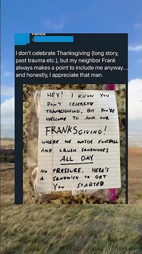 Neighbor Invited Me To Franksgiving Instead #Wholesome #Thanksgiving