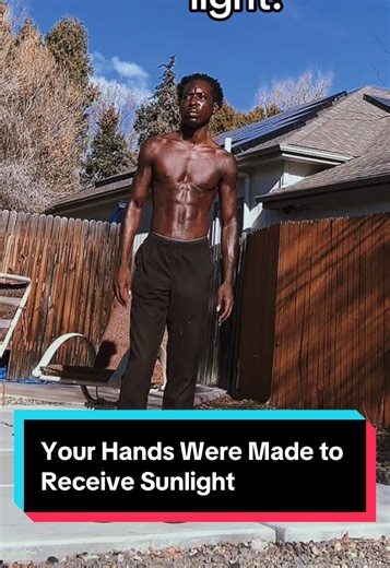 Your Hands Were Made to Receive Sunlight 🌞 #SunHealing #Grounding #NatureMedicine #ReturnToNature #SolarEnergy