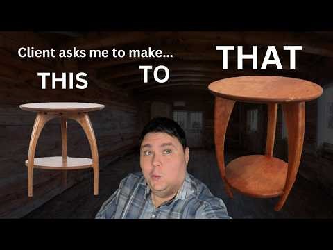 Space-age Mid-Century CNC End table for my Client