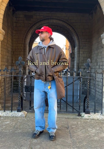 Stylish Brown and Red Outfit Combos