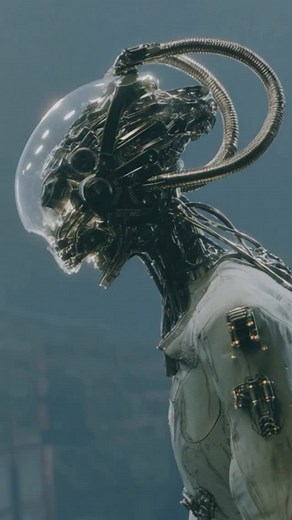 3.7K reactions · 226 shares | How it started 2087 #sciencefiction #cyborg #humanoid #dystopia #shorts #robots The future we dreamed of became the ground we built over. On the ruins of a promised utopia, the machines shaped something colder. Taller. Quieter. We transformed... slowly, willingly. Now we move inside cities made of code and iron, as an extensions of the system. | ulfi_love | Facebook