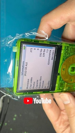 My Green iPod 📱 #ipod #apple #ipodforever #ipodclassic #modded #repair #tech #green #hulk