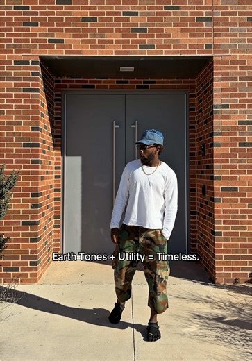 Earth tones ground the outfit. Utility adds function and structure. Together, they create looks that don’t expire. Save this if you’re building a timeless wardrobe. #outfitinspo #fashioninspo #fashiontips #vibramfivefingers #streetwear