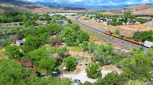7.4K views · 205 reactions | The Truckee River on the west side of Reno is flowing good with all the mountain snow melting away as the train goes by. Scenic views on this Memorial Day weekend from Dorostkar Park along Mayberry Dr. where you'll find nice trails by the river. Enjoy the views and have a great day. Adventures With Jeff Martinez | Adventures With Jeff Martinez | Facebook