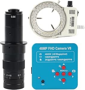 Amazon.com: Lab Microscope Slides Industrial Electronic Digital Microscope Camera Microscope Parts (Color