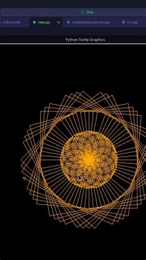 ✨ Step into the World of Mesmerizing Digital Art! 🎨|| #python #coding #turtle