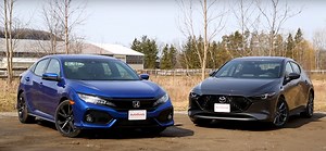 New Mazda3 Hatchback Takes on Honda Civic in Comparison Review