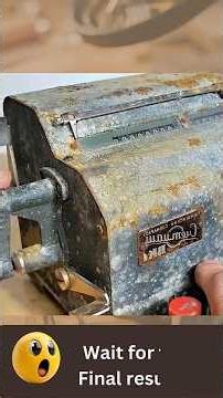 Comment name of this.. Restoring old rusty ...... #satisfying