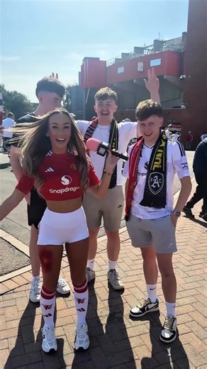 At least I’m honest though ? #explore #streetinterview #streetinterviews #manunited #oldtrafford | Rachel Mary