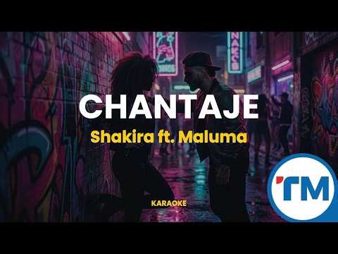 Chantaje Karaoke - Shakira ft. Maluma / TM Karaoke 4K