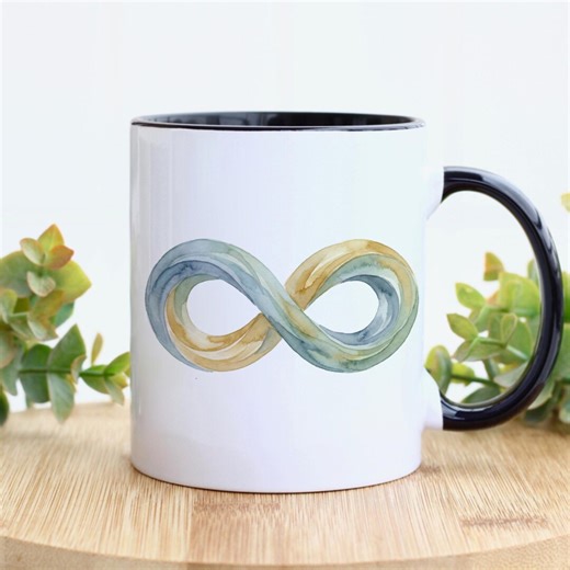 Watercolor Infinity Symbol Mug, Autism Awareness, Neurodiversity Support Gift, Special Education Teacher Present, Autism Gift, Thoughtful - Etsy
